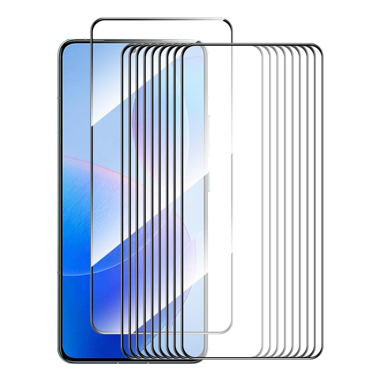10pcs ENKAY Hat-Prince Full Glue High Aluminum-silicon Tempered Glass Film, For Redmi 15C Global 171.5mm / Poco C85, For Redmi 13X, For Redmi Note 14S 4G, For Redmi Turbo 4, For Xiaomi Poco X7 Pro, For Redmi Note 14 4G 163.25mm, For Redmi A4 5G��������...