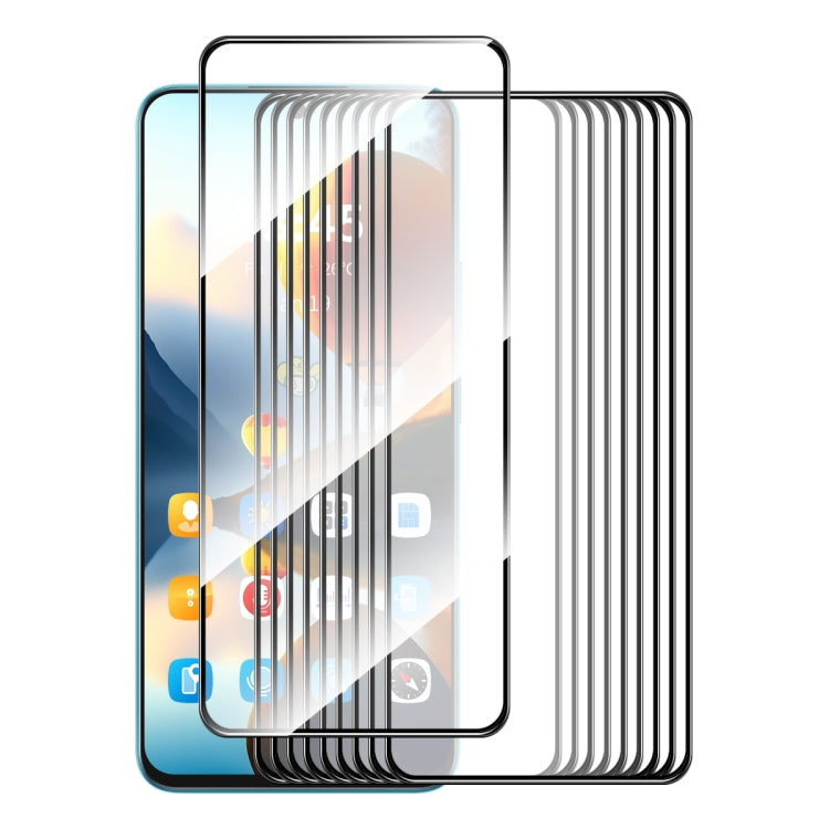 10pcs ENKAY Hat-Prince Full Glue High Aluminum-silicon Tempered Glass Film, For Redmi 15C Global 171.5mm / Poco C85, For Redmi 13X, For Redmi Note 14S 4G, For Redmi Turbo 4, For Xiaomi Poco X7 Pro, For Redmi Note 14 4G 163.25mm, For Redmi A4 5G��������...