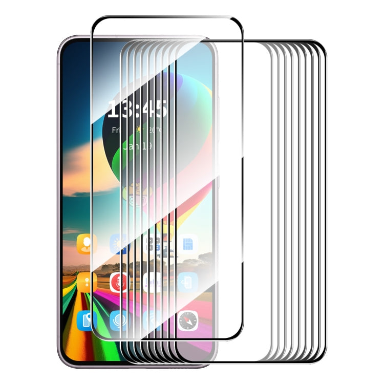 10pcs ENKAY Hat-Prince Full Glue High Aluminum-silicon Tempered Glass Film, For Redmi 15C Global 171.5mm / Poco C85, For Redmi 13X, For Redmi Note 14S 4G, For Redmi Turbo 4, For Xiaomi Poco X7 Pro, For Redmi Note 14 4G 163.25mm, For Redmi A4 5G��������...