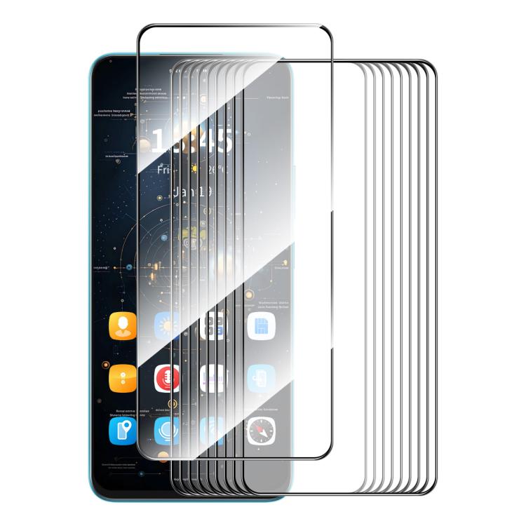 10pcs ENKAY Hat-Prince Full Glue High Aluminum-silicon Tempered Glass Film, For Redmi 15C Global 171.5mm / Poco C85, For Redmi 13X, For Redmi Note 14S 4G, For Redmi Turbo 4, For Xiaomi Poco X7 Pro, For Redmi Note 14 4G 163.25mm, For Redmi A4 5G��������...