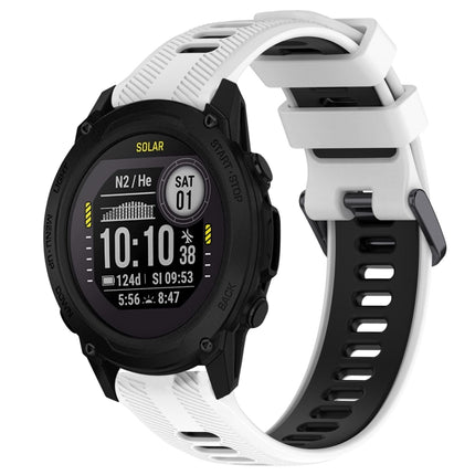 Sports Two-Color Silicone Watch Band, For Garmin Descent G1, For Garmin Fenix 7