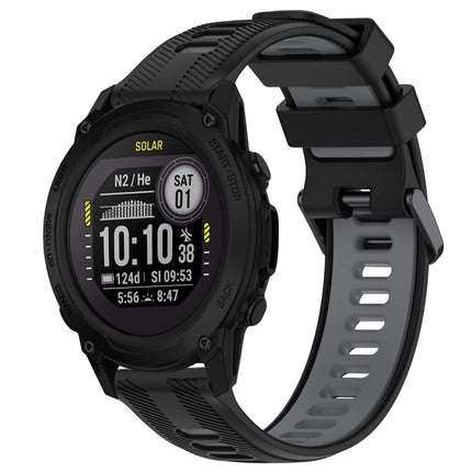 Sports Two-Color Silicone Watch Band, For Garmin Descent G1, For Garmin Fenix 7