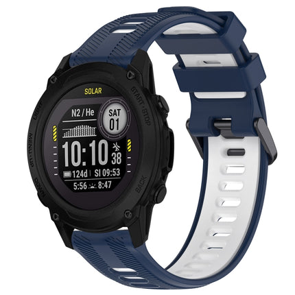 Sports Two-Color Silicone Watch Band, For Garmin Descent G1, For Garmin Fenix 7