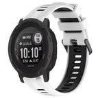 For Garmin Instinct 2 Solar / White+Black