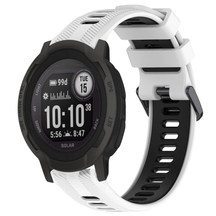 Sports Two-Color Silicone Watch Band, For Garmin Instinct 2 Solar, For Garmin Instinct 2