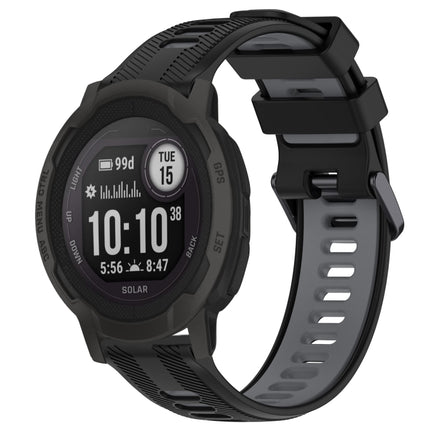 Sports Two-Color Silicone Watch Band, For Garmin Instinct 2 Solar, For Garmin Instinct 2