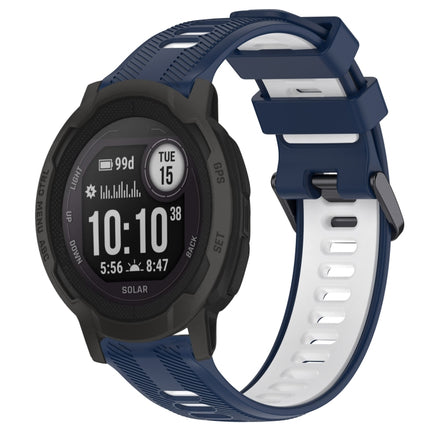 Sports Two-Color Silicone Watch Band, For Garmin Instinct 2 Solar, For Garmin Instinct 2