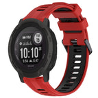 For Garmin Instinct 2 / Red+Black