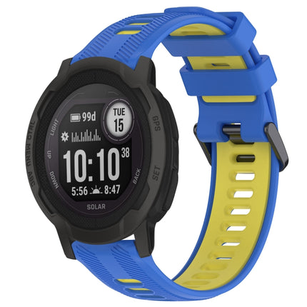 Sports Two-Color Silicone Watch Band, For Garmin Instinct 2 Solar, For Garmin Instinct 2