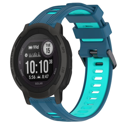 Sports Two-Color Silicone Watch Band, For Garmin Instinct 2 Solar, For Garmin Instinct 2