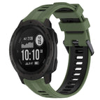 For Garmin Instinct / Army Green+Black