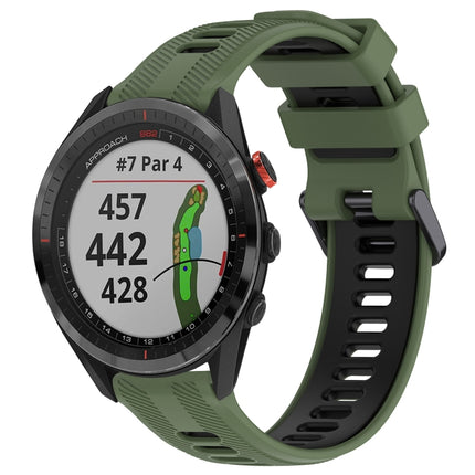 Sports Two-Color Silicone Watch Band, For Garmin Approach S62, For Garmin Fenix 6 Pro