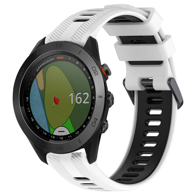 Sports Two-Color Silicone Watch Band, For Garmin Approach S60, For Garmin Forerunner 935