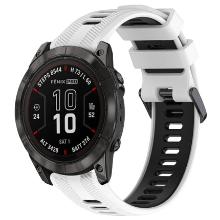 Sports Two-Color Silicone Watch Band, For Garmin EPIX Pro 47mm, For Garmin Fenix 7 Pro