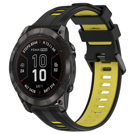 Sports Two-Color Silicone Watch Band, For Garmin EPIX Pro 47mm, For Garmin Fenix 7 Pro