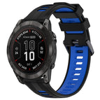 For Garmin Fenix 7 Pro / Black+Blue