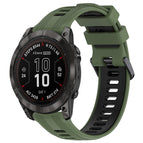 For Garmin Fenix 7 Pro / Army Green+Black