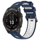 For Garmin Fenix 7 Pro / Midnight Blue+White