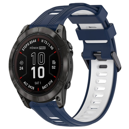 Sports Two-Color Silicone Watch Band, For Garmin EPIX Pro 47mm, For Garmin Fenix 7 Pro