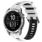 For Garmin Fenix 7 / White+Black