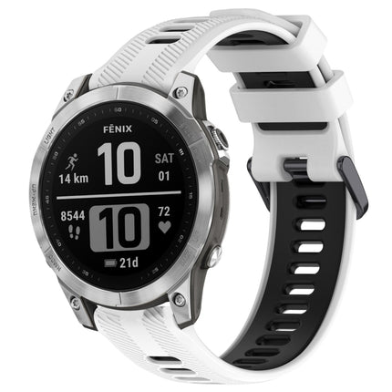 Sports Two-Color Silicone Watch Band, For Garmin Descent G1, For Garmin Fenix 7