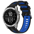 For Garmin Fenix 7 / Black+Blue