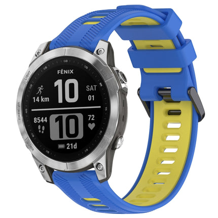 Sports Two-Color Silicone Watch Band, For Garmin Descent G1, For Garmin Fenix 7