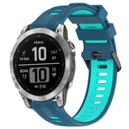 For Garmin Fenix 7 / Blue+Teal