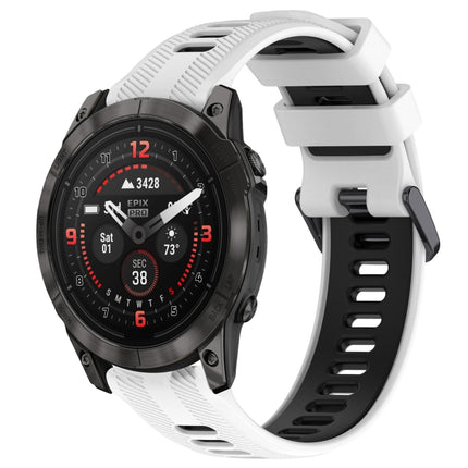 Sports Two-Color Silicone Watch Band, For Garmin EPIX Pro 47mm, For Garmin Fenix 7 Pro