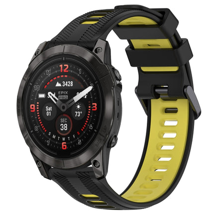 Sports Two-Color Silicone Watch Band, For Garmin EPIX Pro 47mm, For Garmin Fenix 7 Pro