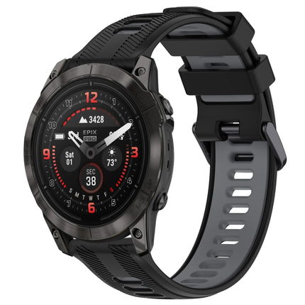 Sports Two-Color Silicone Watch Band, For Garmin EPIX Pro 47mm, For Garmin Fenix 7 Pro
