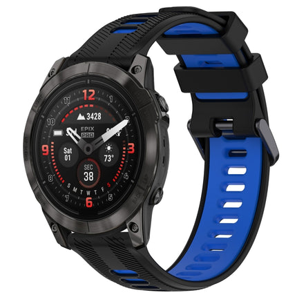 Sports Two-Color Silicone Watch Band, For Garmin EPIX Pro 47mm, For Garmin Fenix 7 Pro