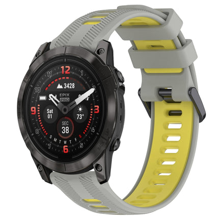 Sports Two-Color Silicone Watch Band, For Garmin EPIX Pro 47mm, For Garmin Fenix 7 Pro