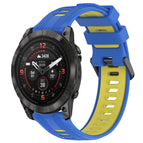 For Garmin EPIX Pro 47mm / Blue+Yellow