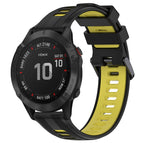 For Garmin Fenix 6 Pro / Black+Yellow