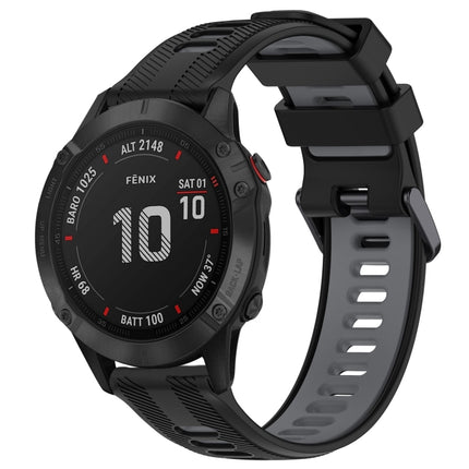 Sports Two-Color Silicone Watch Band, For Garmin Approach S62, For Garmin Fenix 6 Pro