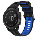 For Garmin Fenix 6 Pro / Black+Blue