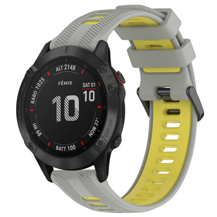 Sports Two-Color Silicone Watch Band, For Garmin Approach S62, For Garmin Fenix 6 Pro