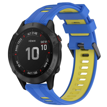 Sports Two-Color Silicone Watch Band, For Garmin Approach S62, For Garmin Fenix 6 Pro