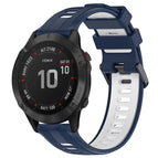 For Garmin Fenix 6 Pro / Midnight Blue+White