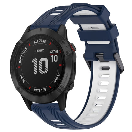 Sports Two-Color Silicone Watch Band, For Garmin Approach S62, For Garmin Fenix 6 Pro