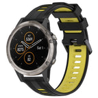 For Garmin Fenix 5 Plus / Black+Yellow