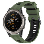 For Garmin Fenix 5 Plus / Army Green+Black