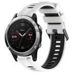 For Garmin Fenix 5 / White+Black