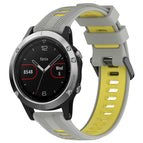 For Garmin Fenix 5 / Grey+Yellow