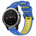 For Garmin Fenix 5 / Blue+Yellow