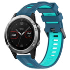 For Garmin Fenix 5 / Blue+Teal