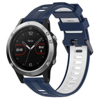 For Garmin Fenix 5 / Midnight Blue+White