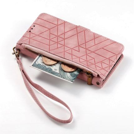 Geometric Zipper Wallet Side Buckle Leather Phone Case, For Samsung Galaxy S22 5G, For Samsung Galaxy A13 5G, For Samsung Galaxy A41, For Samsung Galaxy A22 4G