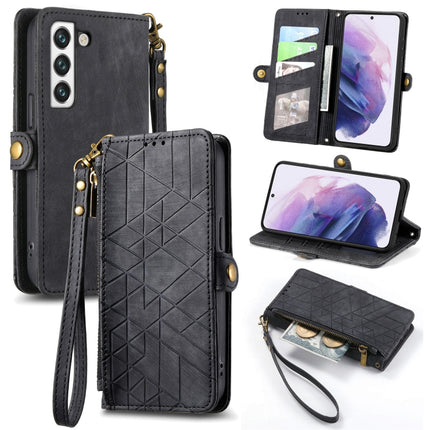 Geometric Zipper Wallet Side Buckle Leather Phone Case, For Samsung Galaxy A22 5G, For Samsung Galaxy S21 FE 5G, For Samsung Galaxy A32 4G, For Samsung Galaxy A72